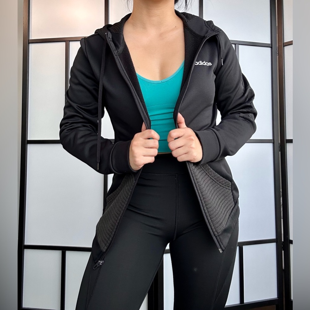Adidas zip-up hoodie jacket